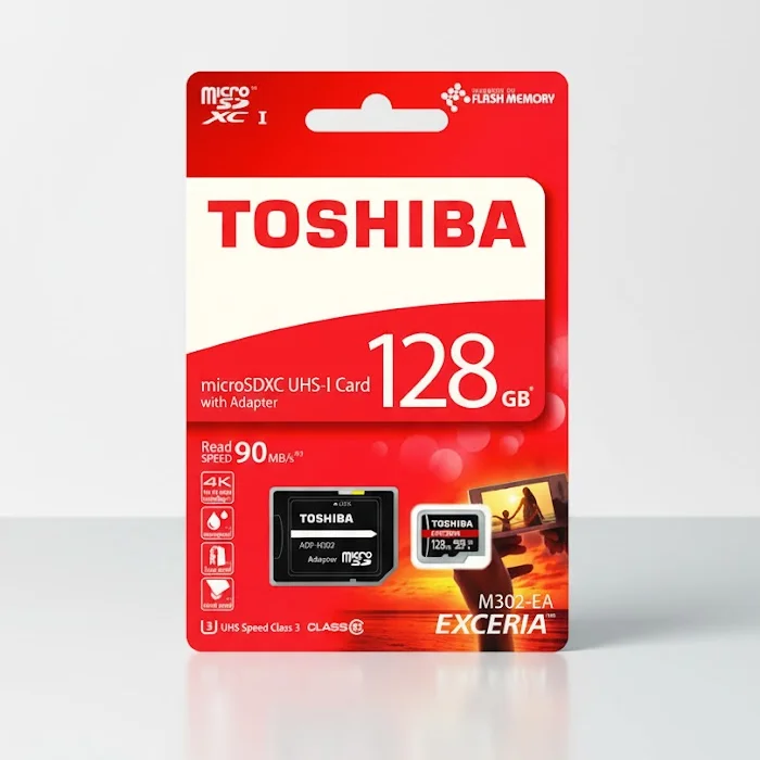 toshiba-128 کارت حافظه microSDXC توشیبا ظرفیت ۱۲۸ گیگابایت - تصویر 1
